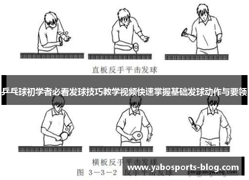 乒乓球初学者必看发球技巧教学视频快速掌握基础发球动作与要领